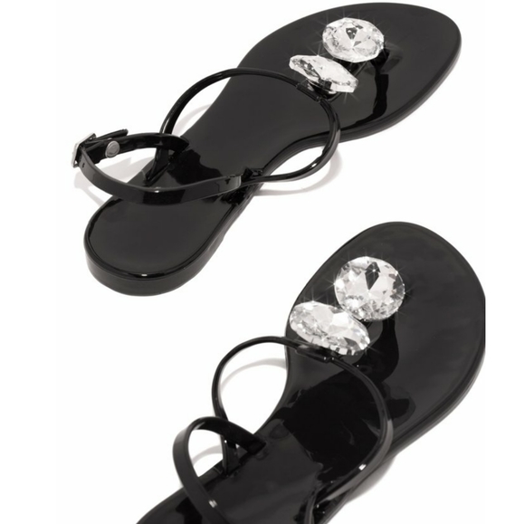 6, 7, 8, 10๐๐ฅGemstone Sparkling Sandal - Black - Picture 9 of 9